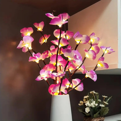 1PC Phalaenopsis Tree Light Decoration String Lights Battery